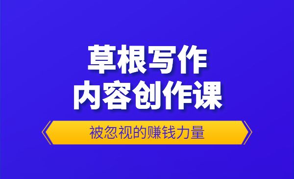 《草根写作内容创作课》被忽视的赚钱力量_wwz
