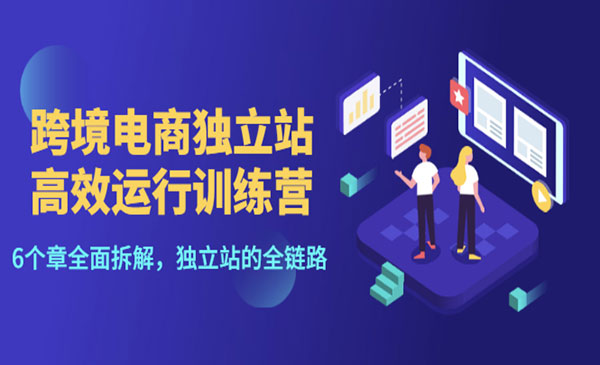 跨境电商独立站高效运行训练营,6个章节全面拆解,独立站的全链路_wwz